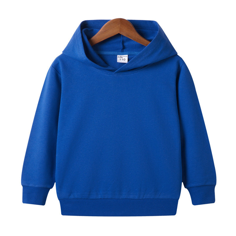 Customized Pure Cotton Hooded Blank Sweater For Middle And Small Children Customized Pure Cotton Hooded Blank Sweater For Middle And Small Children